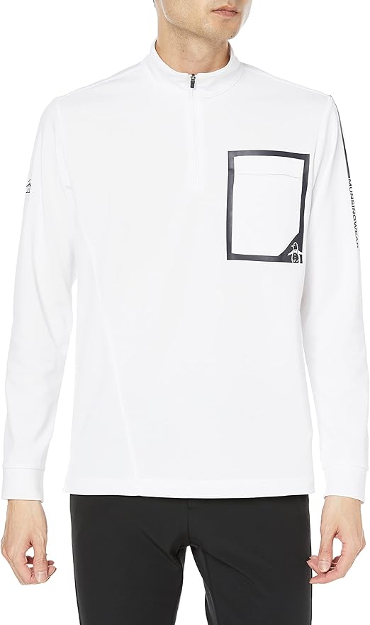 新品マンシングウェア長袖ハーフジップシャツMEMWJB05HEATNAVIゴルフ 楽天市場】マンシングウェア Munsingwear MEMWJB05 メンズ 長袖